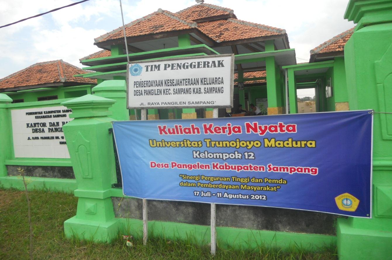 2012 DATA DEMOGRAFI Desa Pangilen Kecamatan Sampang Kabupaten