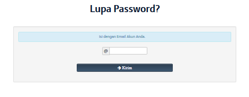6. PROSES LOGIN Selanjutnya alamat email dan password yang diberikan via email tersebut akan dijadikan userid dan password pada Proses Login di halaman awal.