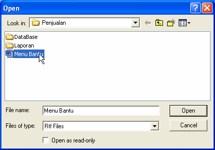 Oleh : Uus Rusmawan Hal - 3 10. Pilih File Bantuan Open 11. Klik OK Save and Compile 12.