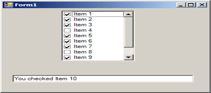 List Box Komponen GUI yang mengijinkan user memilih satu atau lebih item dari sebuah list, dengan tombol Shift atau Control.