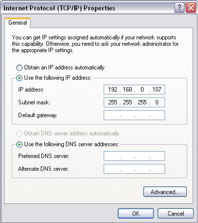Jika komputer server sudah terhubungkan dengan jaringan maka akan keluar IP address nya.