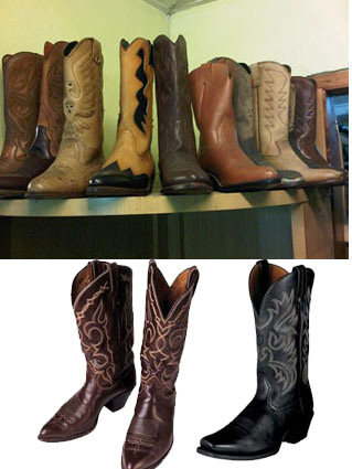 Gambar Gambar 4.5: macam- macam topi cowboy Sumber: gambar google 2. Sepatu Booth Cowboy Gambar Gambar 4.