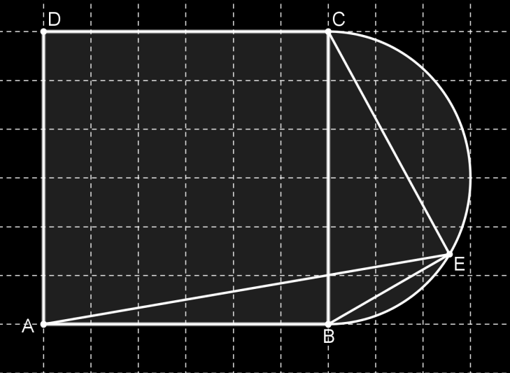 14. Perhatikan gambar berikut ini l A D m B C E Diketahui garis l m. DAC = 35 dan CBE = 55. Diketahui pula AB = 2, BC = 1. Berapakah CAB =? 15.