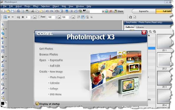 Silakan Anda membeli software PhotoImpact X3 ini (software tidak diberikan dalam Bonus CD), kemudian instal software di komputer Anda. Dan jika sudah, silakan operasikan software tersebut.