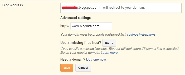 beli misalkan www.namadomain.xyz Bagaimana cara settingnya? Caranya Mudah, anda dapat melakukan setting blogspot dengan cara : 1. Pastikan anda telah memesan DNS Manager (Gratis) 2.