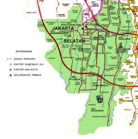 B. Keadaan Nonpendidikan Untuk memahami tentang keadaan nonpendidikan Kota Jakarta Selatan maka yang pertama perlu diketahui adalah besarnya daerah.