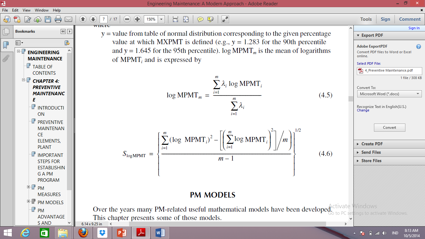 MXPMT MXPMT adalah nilai dari tabel distribusi normal sesuai dengan persentase tertentu nilai di mana MXPMT didefinisikan