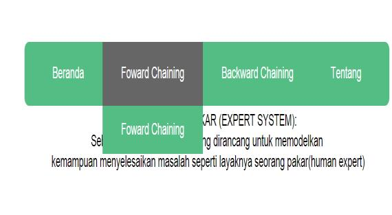 2. Tampilan Halaman Forward Chaining Gambar 2.2 Backward Chaining III.
