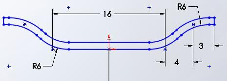 Pada panel Modify Plane, Pilih Normal To Curve. Klik Line pada salah bagian ujung garis Sampai terbentuk bentuk segiempat seperti gambar.