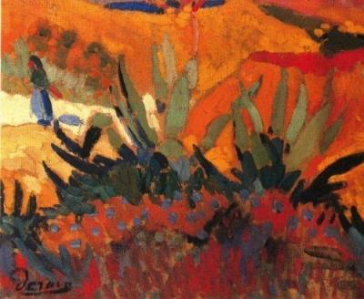 Sebuah karya Henry Matisse dengan judul Paysage de Colliure 1 Sebuah aliran yang