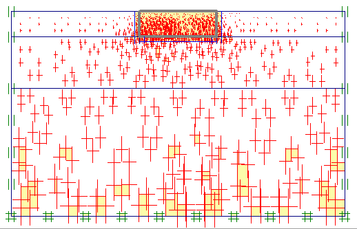 L1-13 Gambar 16. View Initial Soil Stresses pada PLAXIS Output 12.