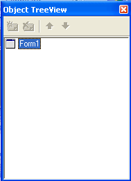 Object TreeView Gambar di bawah ini digunakan untuk mengetahui daftar komponen yang terkait pada form yang ditampilkan dalam bentuk