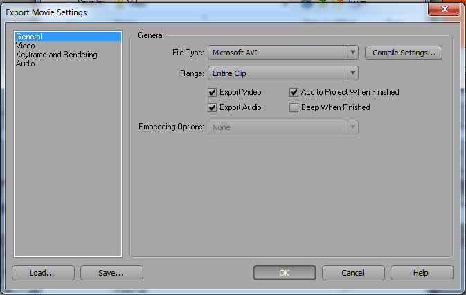 4.3.3 Rendering Untuk proses penggabungan semua File menggunakan software Adobe Premiere Pro CS3. Langkahnya sebagai berikut: 1. File > Export > Movie. Tunggu sampai muncul jendela Export Movie. 2.