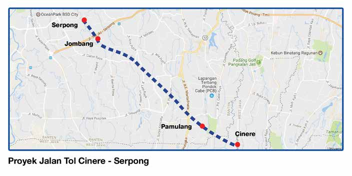 Pengelolaan Human Capital Anggota dan Anggota atas Tahunan Keuangan Jalan Tol Serpong-Cinere Jalan Tol Serpong-Cinere dengan panjang 10,14 km, dioperasikan oleh PT Cinere Sepong Jaya (CSJ).