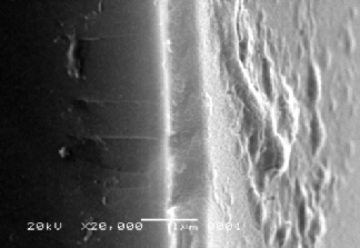 Hal ini terjadi karena pembentukan Kristal film tipis belum sempurna sehingga masih terdapat ruang kosong pada struktur film tipis.
