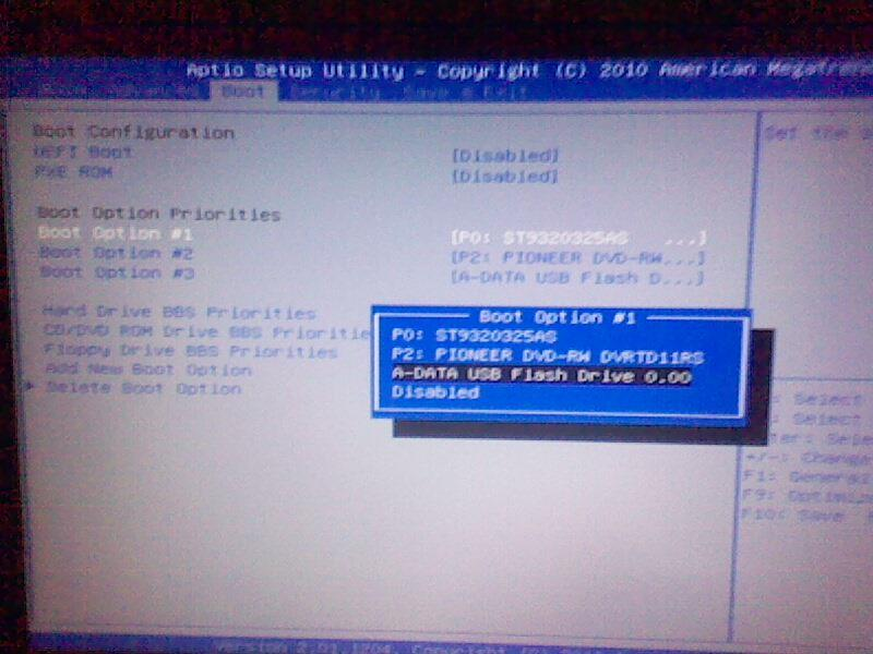 Kemudian kita restart komputer untuk mengatur Boot Priority pada BIOS agar komputer bisa booting melalui Flashdisk yang telah kita buat sebagai bootable tadi.