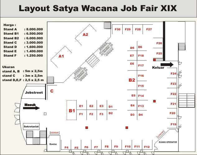 lay-out stand/booth Up-date layout
