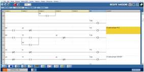 Dalam metode automatik semuanya diatur oleh sensor WLC. Gambar 3.10 Ladder diagram ATS pada jaringan Genset Dalam perancangan menggunakan Zelio soft 2.