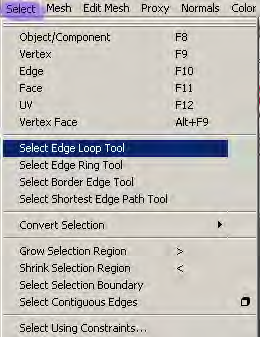 (Sesuaikan ukuran ban sesuai dengan pelek yang sudah anda buat) Langkah 29: Sekarang Go to Select >> Select Edge Loop Tool