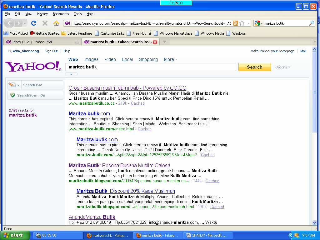 48 2) Promosi pada Yahoo Langkah yang sama juga akan dilakukan pada mesin directory terbesar di dunia saat ini yaitu Yahoo.