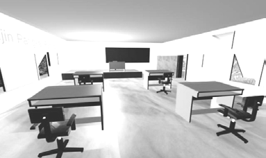 Gambar 2 Desain interior ruang kelas KESIMPULAN