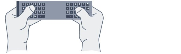 .. 1 - Pilih bidang teks jika belum dipilih. 2 - Putar remote control keyboard hingga menghadap ke atas untuk mengaktifkan tombol keyboard.