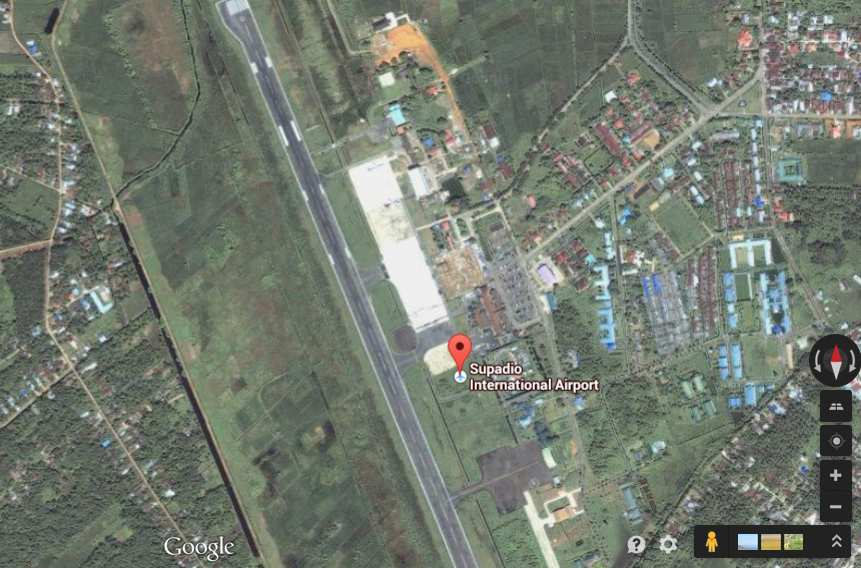 Bandara Supadio IATA : PNK ICAO : WIOO Province : Kalimantan Barat Address : Bandara Supadio, Kel. Rasau Jaya I (Satu), Kec. Rasau Jaya, Kab.
