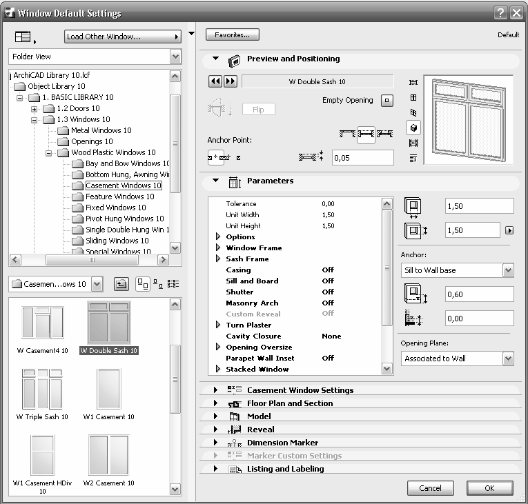 b. Dobel klik Window Tool pada ToolBox hingga keluar kotak dialog Window Default Settings. Gambar 2.21 Window Tool pada ToolBox c.