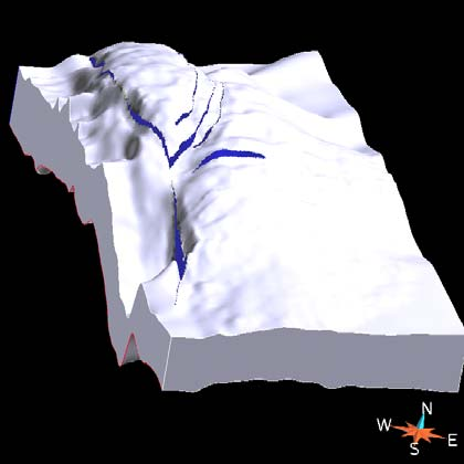 Sgrid dibuat berdasarkan unit-unit stratigrafi dan struktur geologi berupa sesarsesar yang ada di daerah penelitian. Dalam penelitian ini dibuat Sgrid dengan ukuran cell sebesar 12.5 m X 12.