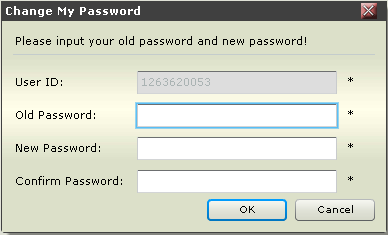 Biasanya untuk Pertama kali login, system akan meminta untuk merubah Password.