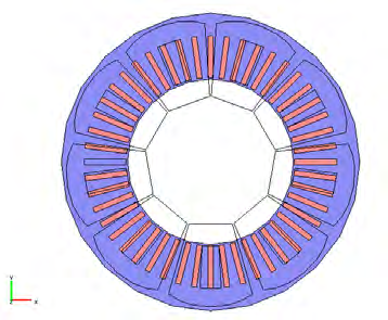 bagian dalam 0,1 ly tebal yoke (penyangga rotor) 0,00635 ro jari-jari magnet bagian luar 0,1524 rin jari-jari magnet bagian dalam 0,1016 wo