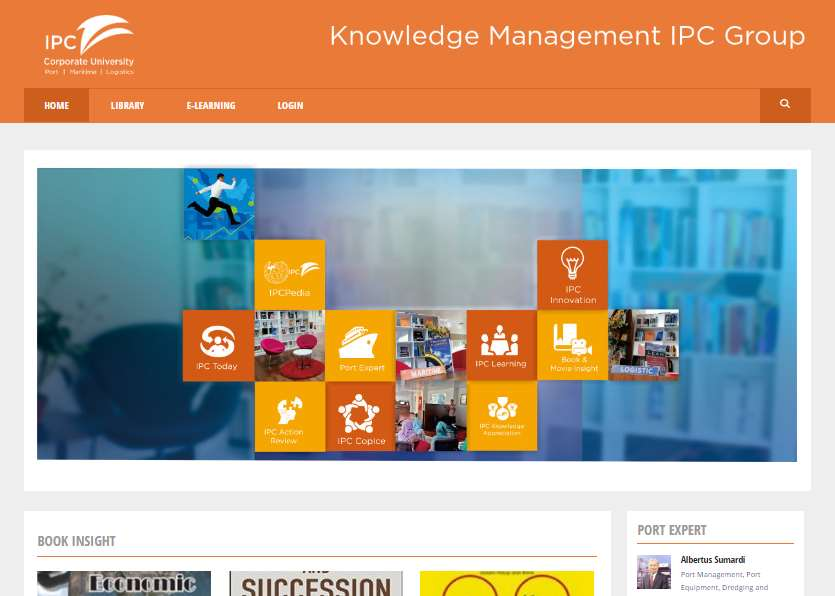 I. PENDAHULUAN Knowledge Management IPC Grup adalah pusat informasi yang mengelola pengetahuan explicit dan tacit pegawai IPC Grup serta komunitas pelabuhan, maritim, dan logistik.