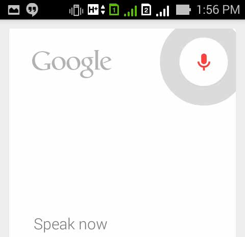Pencarian Dengan Suara Buat perintah suara di ZenFone, lalu amati perangkat tersebut mendengarkan dan melakukan tindakan menggunakan aplikasi Voice Search (Pencarian Dengan Suara).