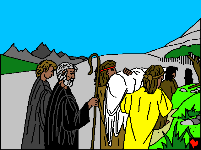 Abraham dan Ishak kembali ke rumah. Beberapa waktu kemudian, kesedihan datang.