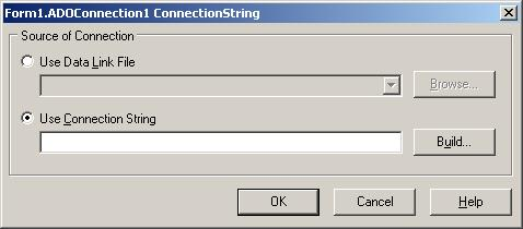 Gambar 1.3. Kotak dialog untuk menentukan Connection String Selanjutnya akan ditampilkan kotak dialog Data Link Properties.