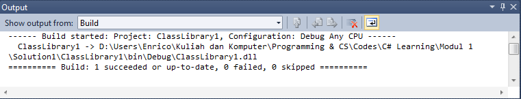 7. Setelah code tersebut berhasil kita buat, langkah selanjutnya adalah melakukan kompilasi terhadap program tersebut.