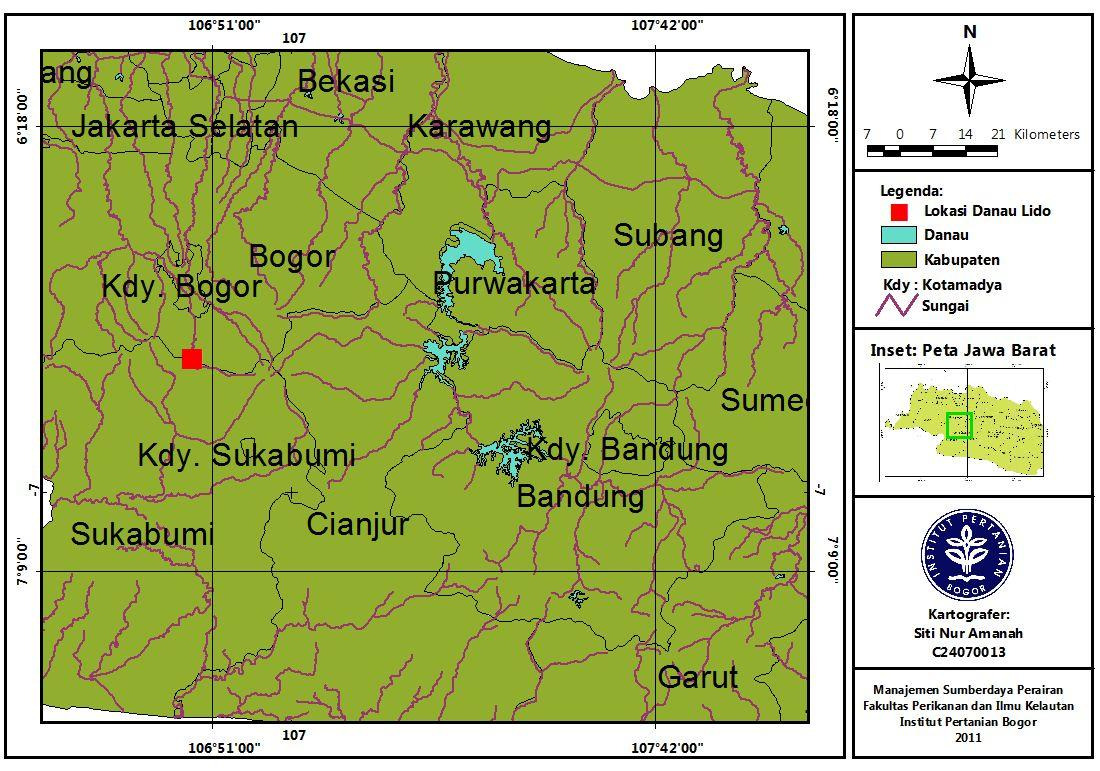11 3. METODE PENELITIAN 3. 1. Waktu dan Lokasi Penelitian Penelitian ini dilaksanakan di Danau Lido, Bogor, Jawa Barat.