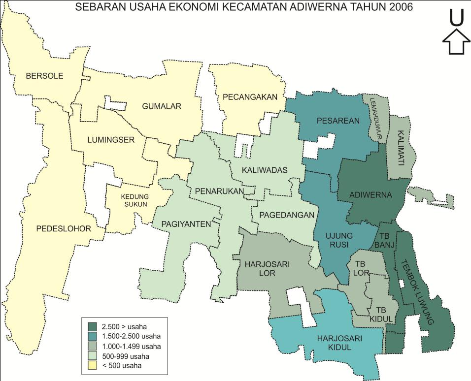 strategis atau letak geografis daerah perkotaan yang menjadi lintasan jalur utama Jakarta, Semarang, Purwokerto dan Yogjakarta.