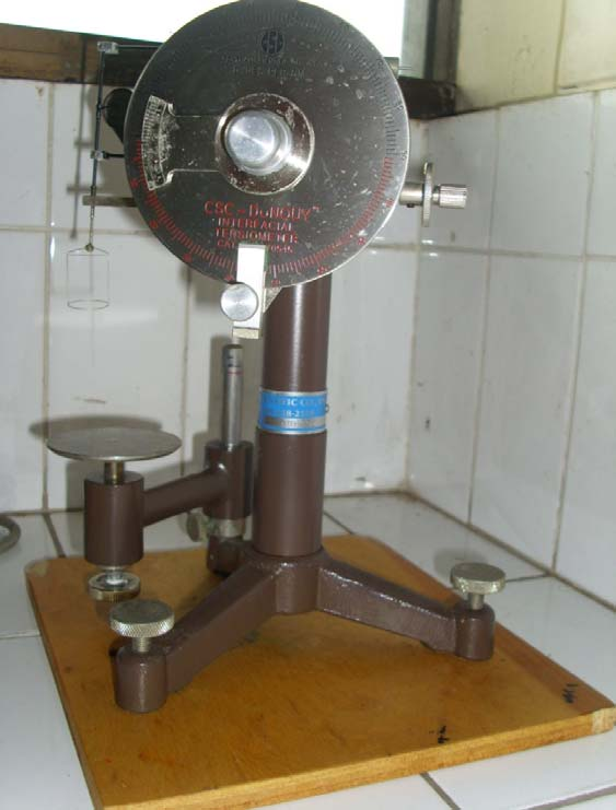 Tensiometer Du Nouy.