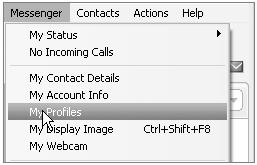 6.1.2 Pengaturan Informasi Pribadi Apabila Details Contact berisi informasi kontak yang ditampilkan pada YM secara langsung, Anda