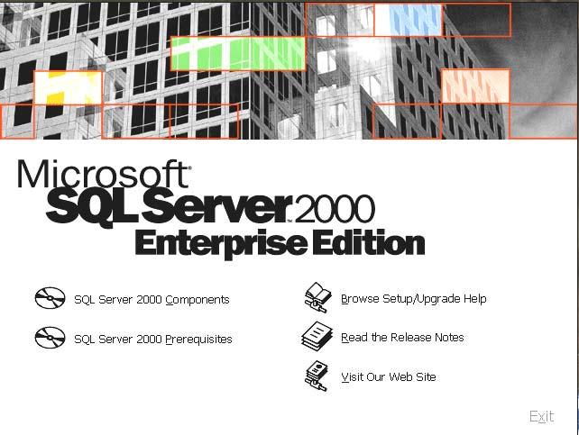 instalasi Microsoft SQL Server 2000 dapat dijabarkan sebagai berikut: Pilih