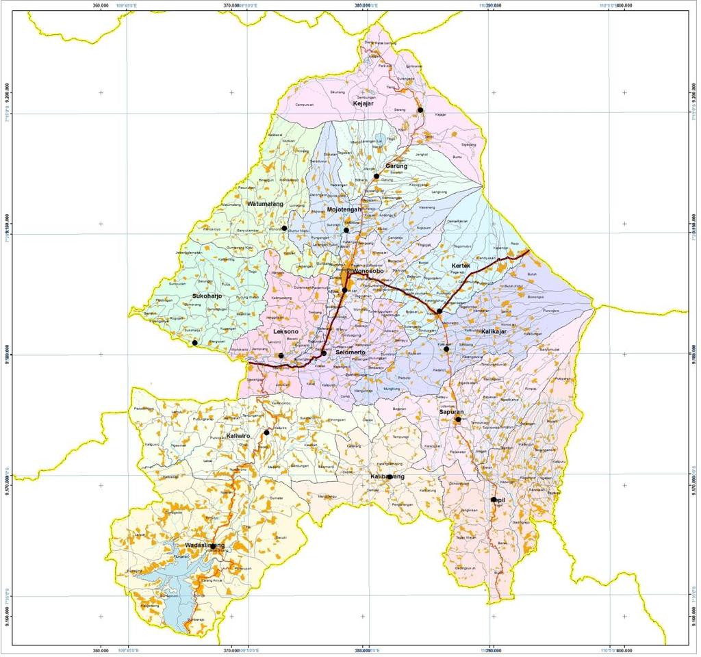 Peta 1.1 Lokasi Prioritas Program dan Kegiatan Air Limbah Permukiman periode 2013-2017 Lokasi Rencana IPAL Komunal di 20 RW wilayah RIK Lokasi Rencana Revitalisasi IPLT 1.4.
