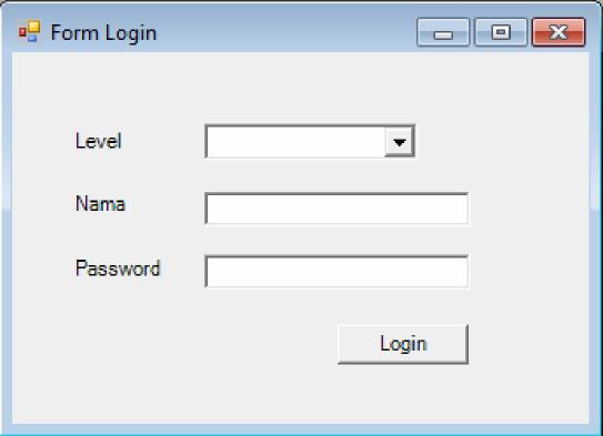 2 Tampilan form troubleshooting (c) Form login Form login ini digunakan untuk dapat menggunakan sistem ini sesuai data user yang dimasukan dengan level