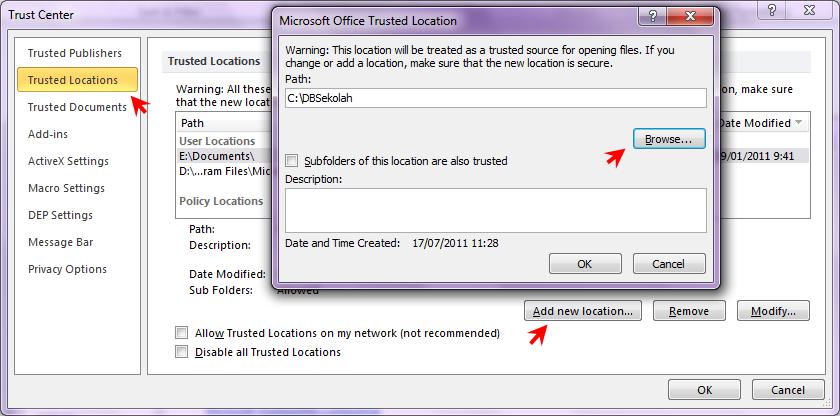 misalnya C:\Program Files\MyStore atau lokasi lainnya. 6. Klik OK dan tutup semua jendela, termasuk jendela Microsoft Access.