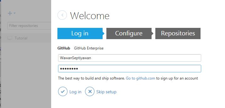 exe, maka mucul dialog untuk meminta permisi dari Anda, setelah Anda setujui, maka secara otomatis installer GitHub akan mengidentifikasi