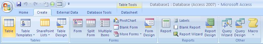 10.2.1 Merancang Tabel dengan Entering Data Untuk membuat sebuah tabel baru, pengguna juga bisa menggunakan fasilitas Entering Data dengan