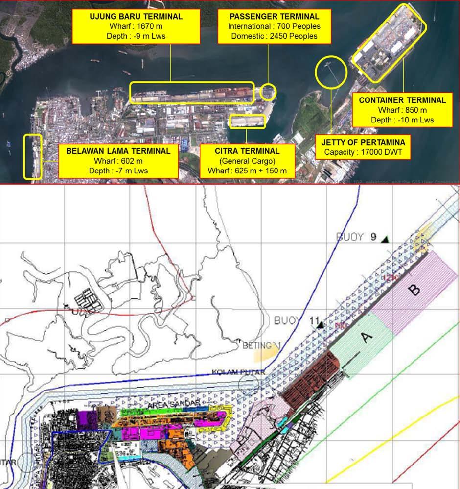 FASILITAS EKSISTING PENGEMBANGAN Rencana Induk Pelabuhan Belawan telah ditetapkan oleh Menteri