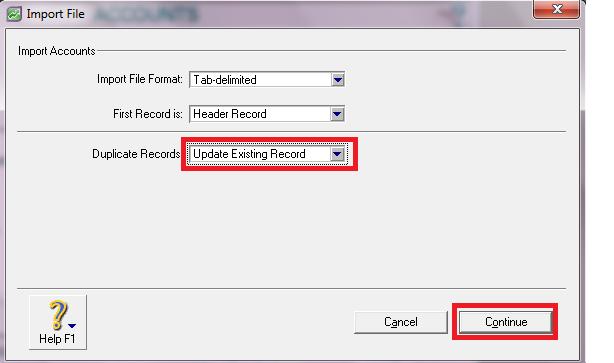Sebelumnya, pastikan file yang akan diimpor sudah dikopikan di dalam folder C:Premier12/AKUN_1.txt Akan tampil jendela Import File.