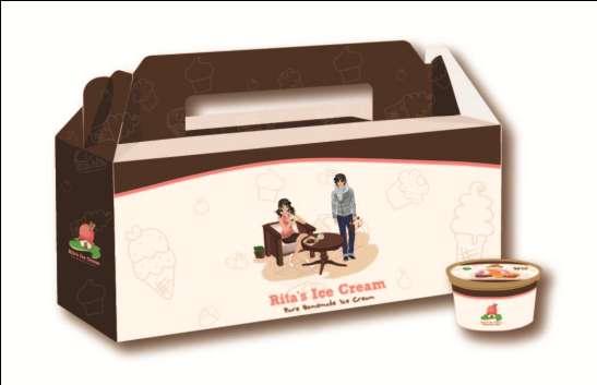 2 Packaging Ice Cream Cups Ukuran Material :