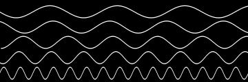 Bentuknya dapat ditunjukkan dalam suatu bentuk gelombang sinusoida.